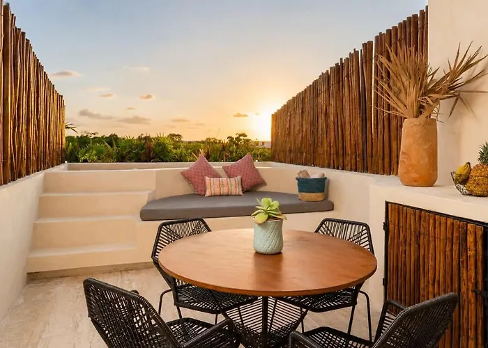 Penthouse With Private Rooftop Pool & Terrace Tulum Pueblo